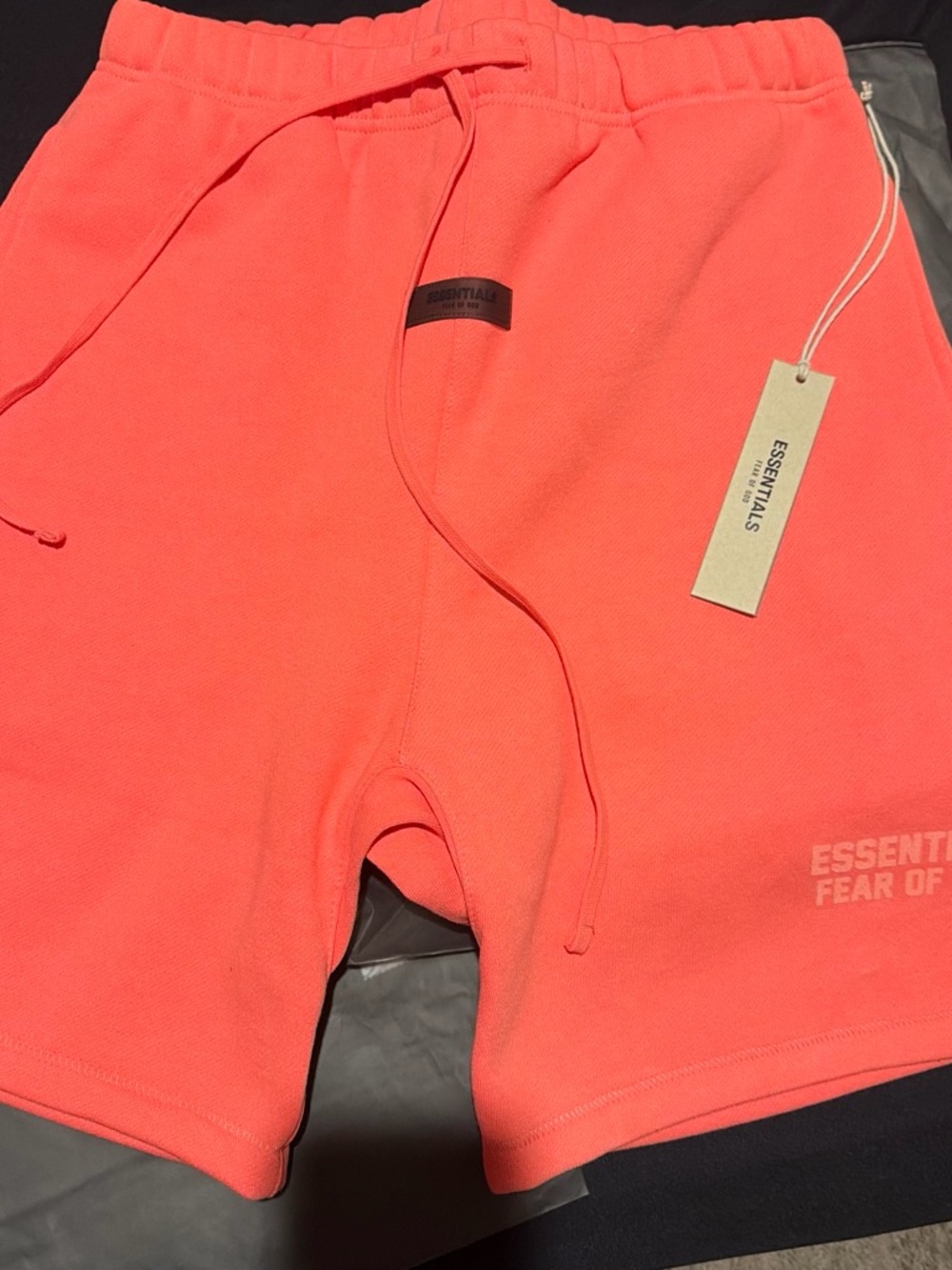 Essentials Men’s Coral Athletic Shorts